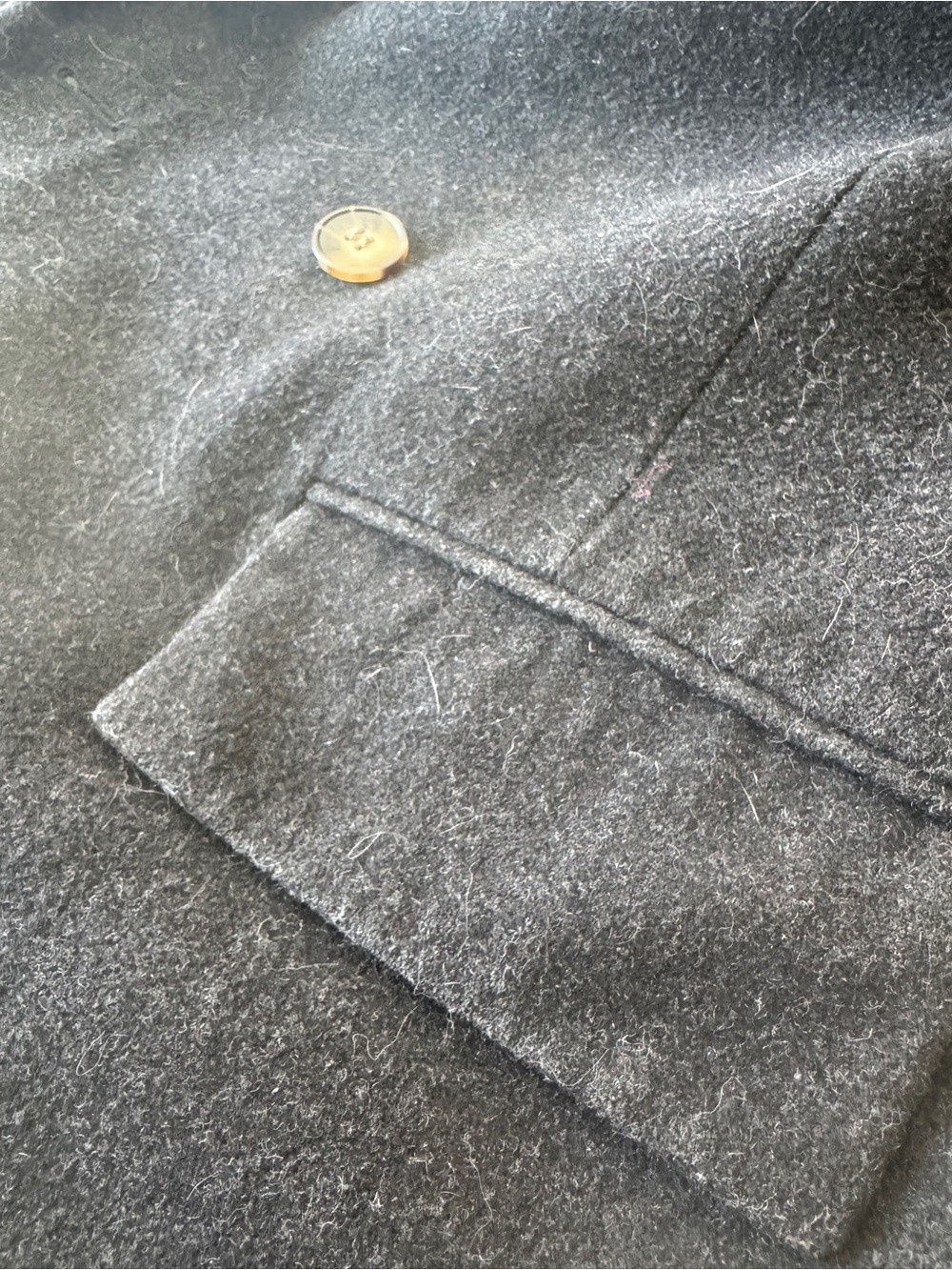 Club Monaco Dark Grey Wool Coat - Picture 6 of 6